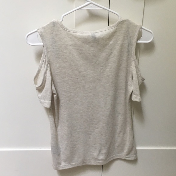 H&M Divided Tan Cold Shoulder Top - Picture 3 of 7